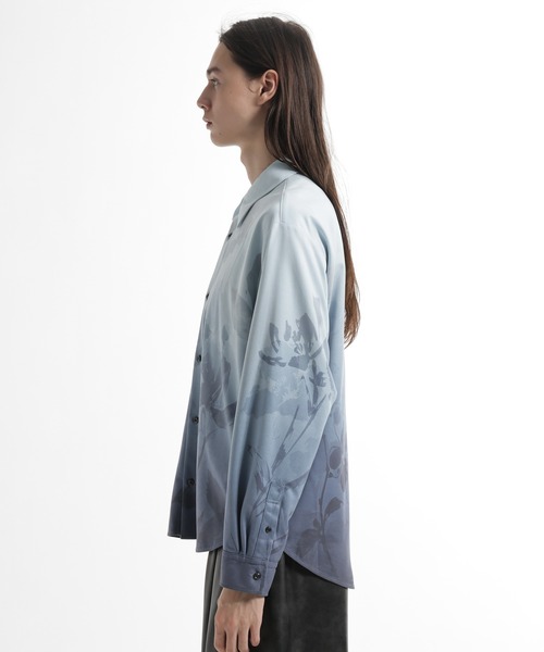 HARE(ハレ)の「フラワーグラデーションシャツ(HARE)(シャツ/ブラウス・メンズ・ブルー/グレー・FREE)」の16枚目の写真