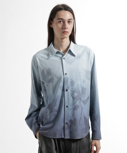 HARE(ハレ)の「フラワーグラデーションシャツ(HARE)(シャツ/ブラウス・メンズ・ブルー/グレー・FREE)」の12枚目の写真