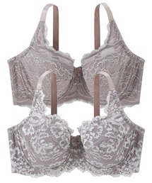 Nissen glamor（ニッセングラマー）の「【大きい胸】フルカップブラジャー２枚組（トリンプ）（n,FULLRE）（G70～J90）（ブラジャー）」