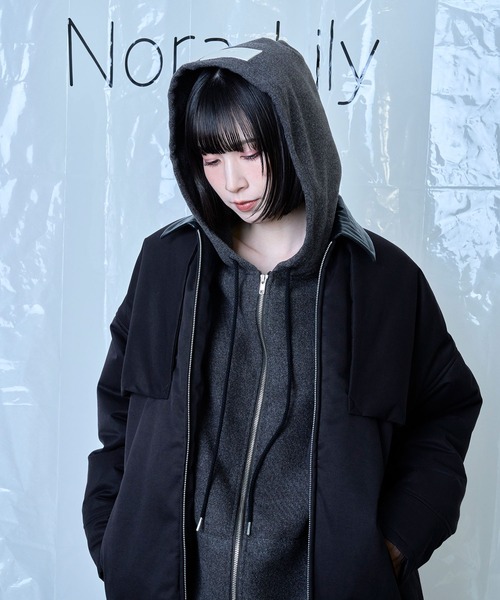 Nora Lily（ノラリリー）の「【Nora Lily】Flghit Paffar JKT（ブルゾン・メンズ・ブラウン/ブラック・FREE）」の2枚目の写真