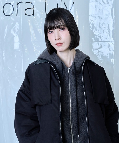 Nora Lily（ノラリリー）の「【Nora Lily】Flghit Paffar JKT（ブルゾン・メンズ・ブラウン/ブラック・FREE）」の4枚目の写真