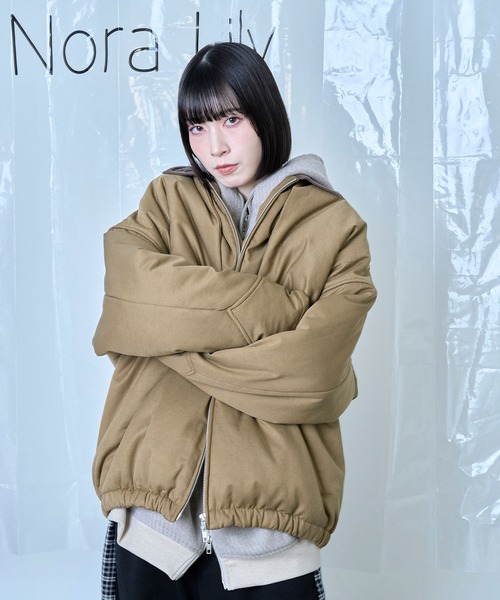 Nora Lily（ノラリリー）の「【Nora Lily】Flghit Paffar JKT（ブルゾン・メンズ・ブラウン/ブラック・FREE）」の12枚目の写真