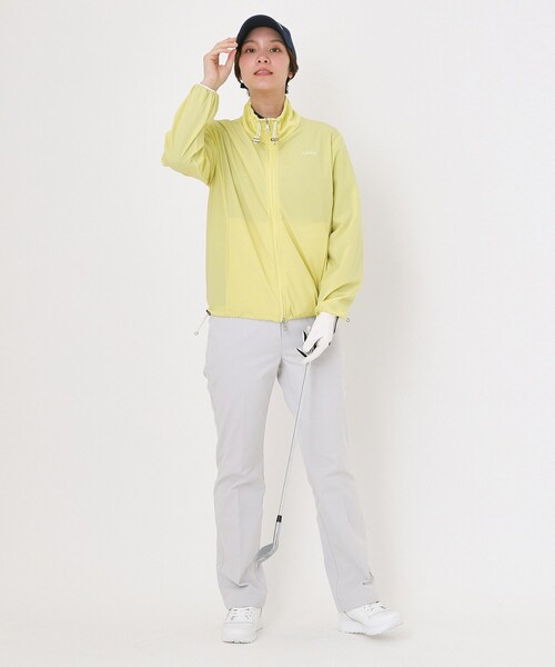 adabat（アダバット）の「【撥水】UVナイロンジップブルゾン（ブルゾン・レディース・サックスブルー/ライトイエロー系・38/40/42）」の5枚目の写真
