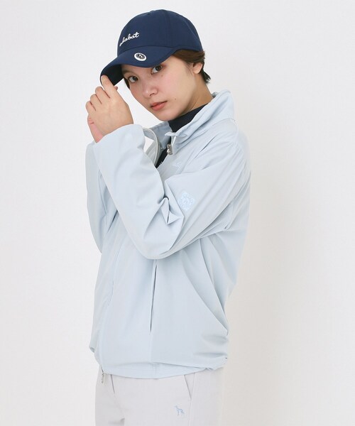 adabat（アダバット）の「【撥水】UVナイロンジップブルゾン（ブルゾン・レディース・サックスブルー/ライトイエロー系・38/40/42）」の7枚目の写真