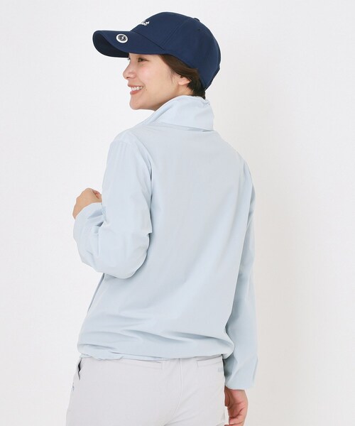 adabat（アダバット）の「【撥水】UVナイロンジップブルゾン（ブルゾン・レディース・サックスブルー/ライトイエロー系・38/40/42）」の8枚目の写真