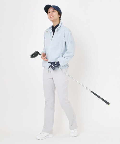 adabat（アダバット）の「【撥水】UVナイロンジップブルゾン（ブルゾン・レディース・サックスブルー/ライトイエロー系・38/40/42）」の9枚目の写真