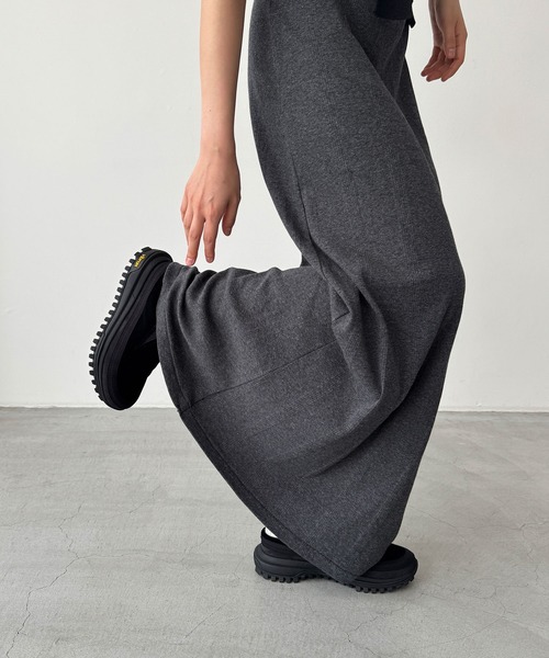 CANAL JEAN（キャナルジーン）の「Miller　パネルリブスカート（スカート・レディース・ブラック/グレー系その他・ONE SIZE）」の8枚目の写真