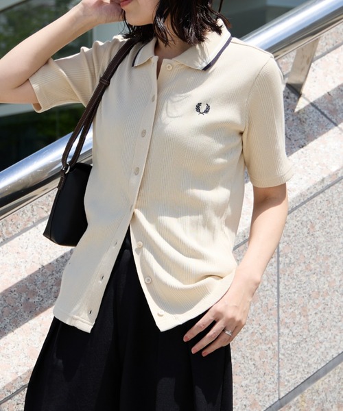 FRED PERRY/フレッドペリー] 別注 ツインティップライン リブ