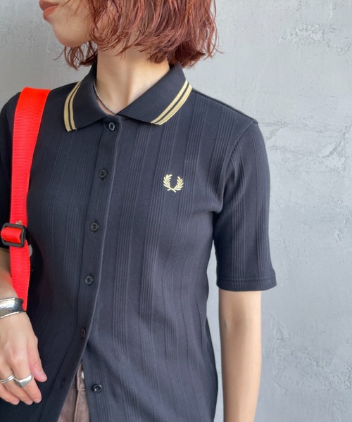 FRED PERRY/フレッドペリー] 別注 ツインティップライン リブ