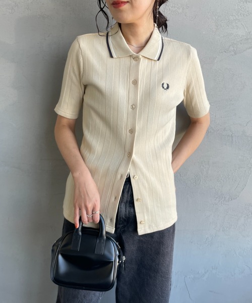 FRED PERRY/フレッドペリー] 別注 ツインティップライン リブ