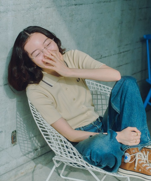 聯名款雙條紋羅紋POLO衫