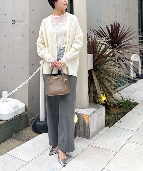 NOLLEY’S Sophi（ノーリーズソフィ）の「ウォッシャブルラッセルレースＴブラウス（シャツ/ブラウス・レディース・ホワイト・38）」の4枚目の写真