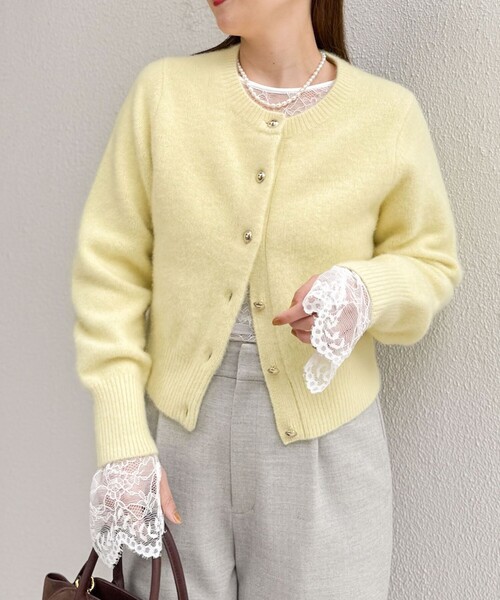 NOLLEY’S Sophi（ノーリーズソフィ）の「ウォッシャブルラッセルレースＴブラウス（シャツ/ブラウス・レディース・ホワイト・38）」の9枚目の写真