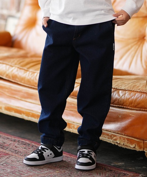 ELEMENT（エレメント）の「ELEMENT/エレメント キッズ ロングパンツ テーパード SHOD PANTS STD DENIM YOUT BG025710（その他パンツ・キッズ・ライトインディゴブルー/ダークインディゴブルー/グレー・140cm/150cm/130cm/160cm）」の2枚目の写真
