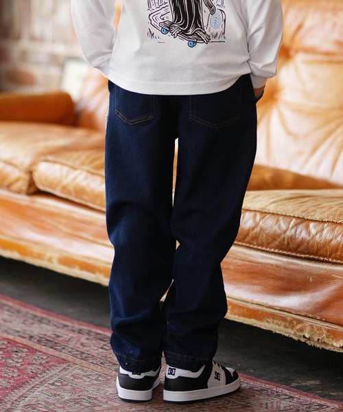 ELEMENT（エレメント）の「ELEMENT/エレメント キッズ ロングパンツ テーパード SHOD PANTS STD DENIM YOUT BG025710（その他パンツ・キッズ・ライトインディゴブルー/ダークインディゴブルー/グレー・140cm/150cm/130cm/160cm）」の6枚目の写真