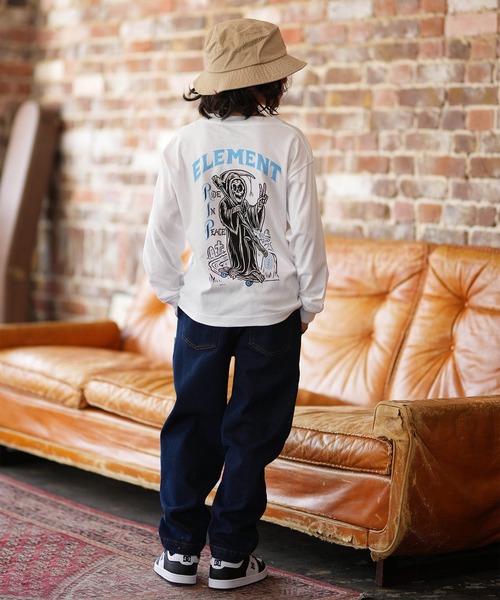ELEMENT（エレメント）の「ELEMENT/エレメント キッズ ロングパンツ テーパード SHOD PANTS STD DENIM YOUT BG025710（その他パンツ・キッズ・ライトインディゴブルー/ダークインディゴブルー/グレー・140cm/150cm/130cm/160cm）」の12枚目の写真