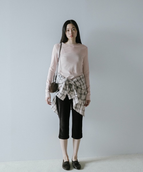 duei(デュイ)の「ベーシックシアーロングスリーブTシャツ(Tシャツ/カットソー・レディース・ライトブルー/ピンク/ホワイト・FREE)」の13枚目の写真