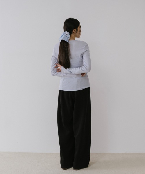 duei(デュイ)の「ベーシックシアーロングスリーブTシャツ(Tシャツ/カットソー・レディース・ライトブルー/ピンク/ホワイト・FREE)」の8枚目の写真