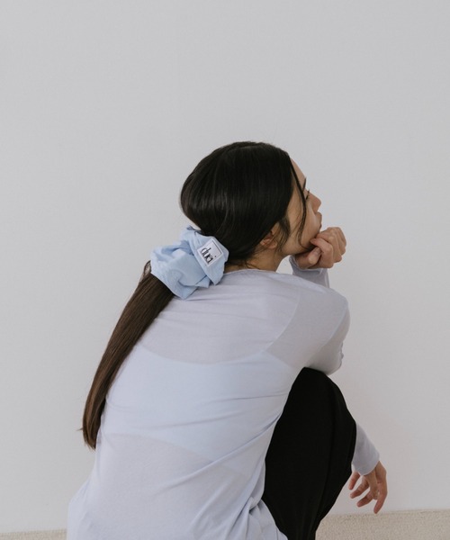 duei(デュイ)の「ベーシックシアーロングスリーブTシャツ(Tシャツ/カットソー・レディース・ライトブルー/ピンク/ホワイト・FREE)」の4枚目の写真