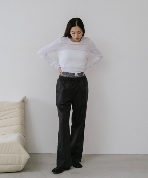 duei(デュイ)の「ベーシックシアーロングスリーブTシャツ(Tシャツ/カットソー・レディース・ライトブルー/ピンク/ホワイト・FREE)」の11枚目の写真