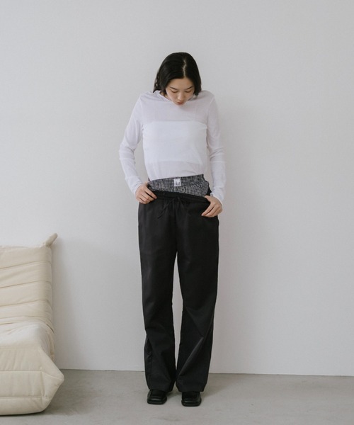 duei(デュイ)の「ベーシックシアーロングスリーブTシャツ(Tシャツ/カットソー・レディース・ライトブルー/ピンク/ホワイト・FREE)」の12枚目の写真