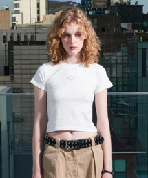 クリスタルシンボルTシャツ(アイボリー)