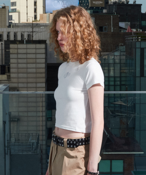 FOR THE WEATHER(フォーザウェザー)の「クリスタルシンボルTシャツ(アイボリー)(Tシャツ/カットソー・レディース・その他・SMALL)」の2枚目の写真