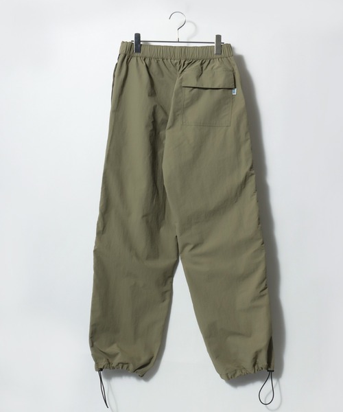 DISCUS（ディスカス）の「2026SS DISCUS/ディスカス ナイロン ワンポイントロゴ刺繍 サイドライン ワイドトラックパンツ レディース メンズ（その他パンツ・メンズ・アイボリー/ブラック/ベージュ/ネイビー・M/L/LL）」の8枚目の写真