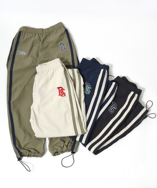 DISCUS（ディスカス）の「2026SS DISCUS/ディスカス ナイロン ワンポイントロゴ刺繍 サイドライン ワイドトラックパンツ レディース メンズ（その他パンツ・メンズ・アイボリー/ブラック/ベージュ/ネイビー・M/L/LL）」の22枚目の写真