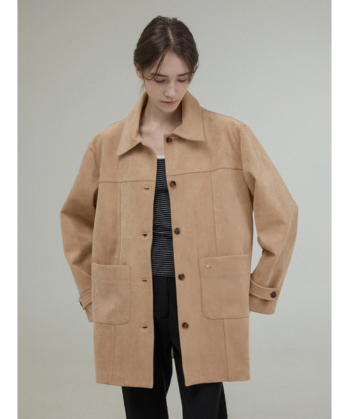 MELLOW SUEDE HALF JACKET [4COLOR]（その他アウター）｜FOLNUA