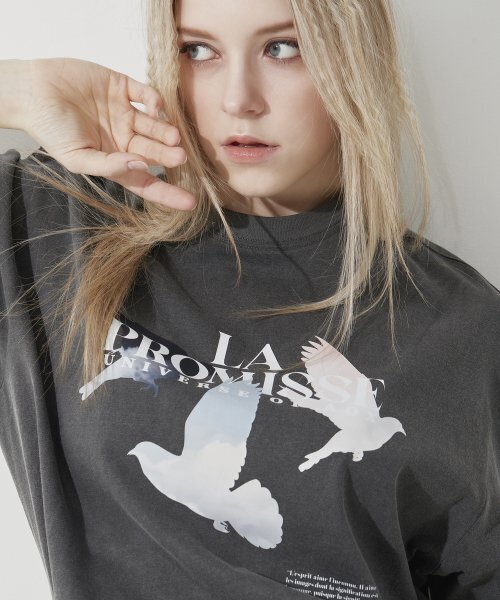 AOX(エーオーエックス)の「Promise Pigmented T-shirt (Gray)(Tシャツ/カットソー・メンズ・ブラック・FREE)」の8枚目の写真