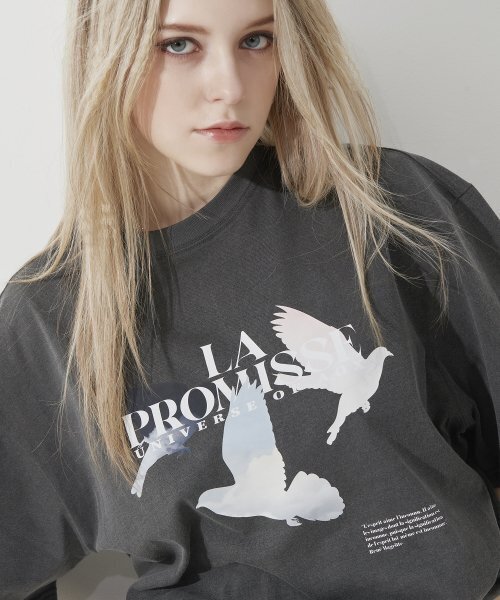 AOX(エーオーエックス)の「Promise Pigmented T-shirt (Gray)(Tシャツ/カットソー・メンズ・ブラック・FREE)」の9枚目の写真