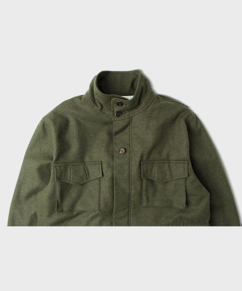 VDR（ブイディアール）の「WOOL M65 FIELD JACKET [Military Olive]（ミリタリージャケット・メンズ・その他・M/L/XL）」の8枚目の写真