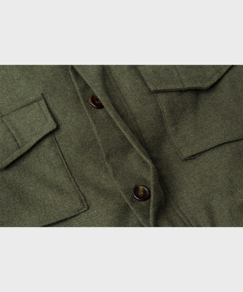 VDR（ブイディアール）の「WOOL M65 FIELD JACKET [Military Olive]（ミリタリージャケット・メンズ・その他・M/L/XL）」の3枚目の写真