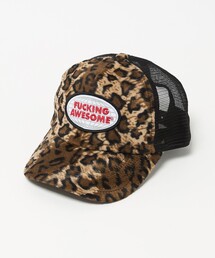 ＜FUCKING AWESOME＞ Leopard Trucker Hat/キャップ