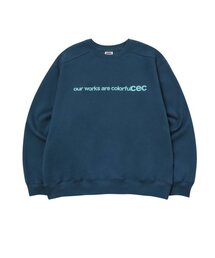 カラフルスウェットシャツ（ブルー/裏起毛）