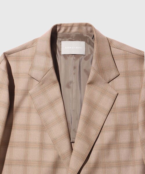 ADAM ET ROPE'（アダムエロペ）の「【DELEGANT】 コンフォート テーラードジャケット / セットアップ対応（テーラードジャケット・メンズ・チャコールグレー/ブラウン系その他2/ブラック・L/M/S）」の4枚目の写真