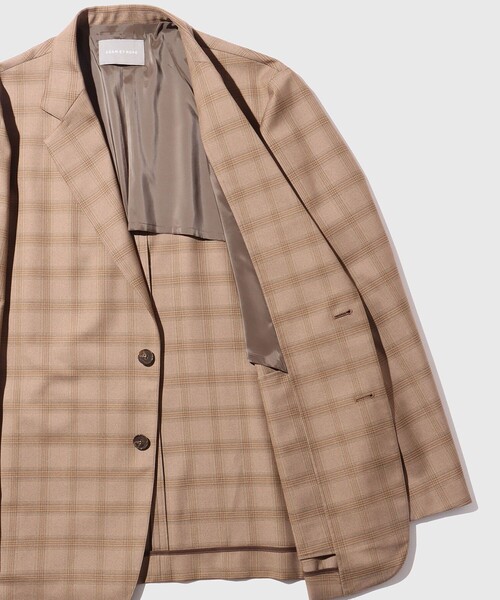 ADAM ET ROPE'（アダムエロペ）の「【DELEGANT】 コンフォート テーラードジャケット / セットアップ対応（テーラードジャケット・メンズ・チャコールグレー/ブラウン系その他2/ブラック・L/M/S）」の8枚目の写真