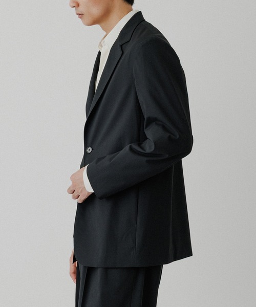 ADAM ET ROPE'（アダムエロペ）の「【DELEGANT】 コンフォート テーラードジャケット / セットアップ対応（テーラードジャケット・メンズ・チャコールグレー/ブラウン系その他2/ブラック・L/M/S）」の17枚目の写真
