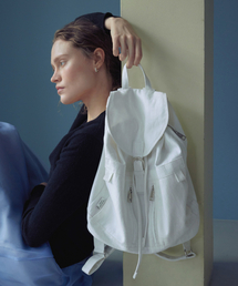 Notting Herringbone Backpack _ Ivory