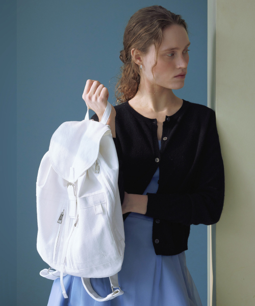 MUCU AND EBONY（ムクアンドエボニー）の「Notting Herringbone Backpack _ Ivory（バックパック/リュック・レディース・その他・FREE）」の6枚目の写真