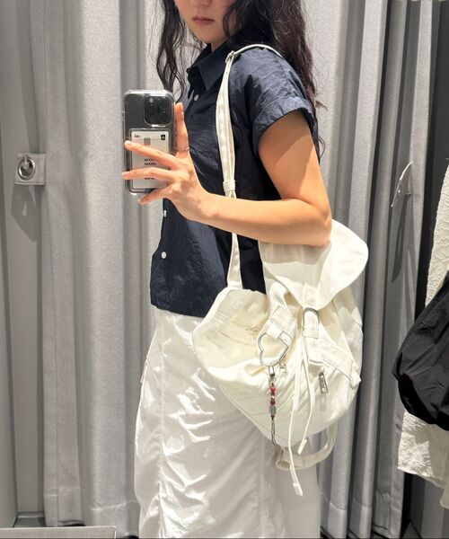 MUCU AND EBONY（ムクアンドエボニー）の「Notting Herringbone Backpack _ Ivory（バックパック/リュック・レディース・その他・FREE）」の3枚目の写真