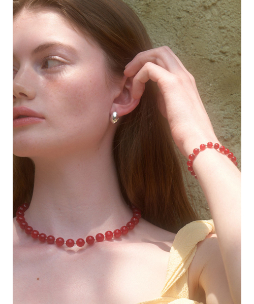 LOVE ME MONSTER（ラブミーモンスター）の「[Silver] Bold Egg Earrings (L242MER050)（ピアス（両耳用）・レディース・シルバー・FREE）」の2枚目の写真