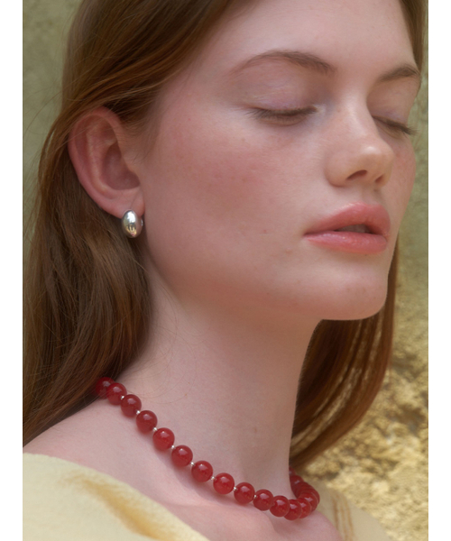 LOVE ME MONSTER（ラブミーモンスター）の「[Silver] Bold Egg Earrings (L242MER050)（ピアス（両耳用）・レディース・シルバー・FREE）」の3枚目の写真