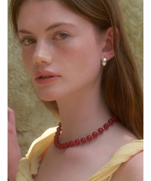 LOVE ME MONSTER（ラブミーモンスター）の「[Silver] Bold Egg Earrings (L242MER050)（ピアス（両耳用）・レディース・シルバー・FREE）」の4枚目の写真