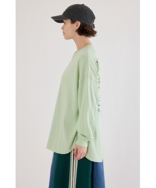 RODEO CROWNS WIDE BOWL(ロデオクラウンズワイドボウル)の「梨地VネックロングスリーブTシャツ(Tシャツ/カットソー・レディース・オフホワイト/ミント/ブラック・FREE)」の20枚目の写真