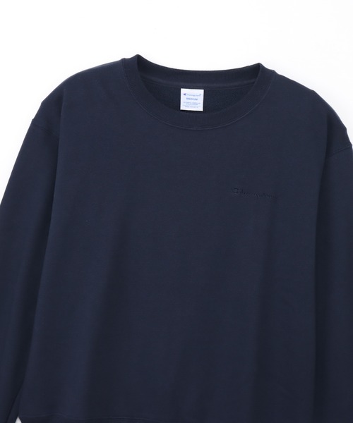 Champion(チャンピオン)の「【Champion/チャンピオン】レディース クルーネックスウェットシャツ(スウェット・レディース・アッシュグレー/オリーブ/ブラック/オフホワイト/レッド系その他3/ネイビー・MEDIUM/SMALL/X-LARGE/LARGE)」の9枚目の写真