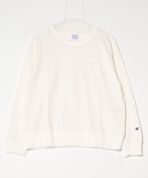 Champion(チャンピオン)の「【Champion/チャンピオン】レディース クルーネックスウェットシャツ(スウェット・レディース・アッシュグレー/オリーブ/ブラック/オフホワイト/レッド系その他3/ネイビー・MEDIUM/SMALL/X-LARGE/LARGE)」の20枚目の写真
