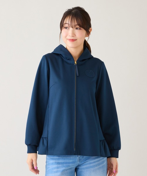 Rose Tiara(ローズティアラ)の「フリル裾ダンボールニットパーカー(パーカー・レディース・ベージュ/ネイビー・38/42/46)」の15枚目の写真