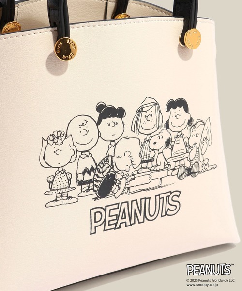 E'POR（エポール）の「【WEB限定/一部店舗限定】【E'POR×PEANUTS】別注 Y BAG Mini（ハンドバッグ・レディース・オフホワイト/ブラック/レッド・FREE）」の8枚目の写真